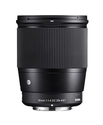 16mm f/1.4 DC DN Contemporary Lens for Micro Four Thirds, Black, Bundle with ProOptic 67mm Filter Kit, Flex Lens Shade, Cleaning Kit, Cap