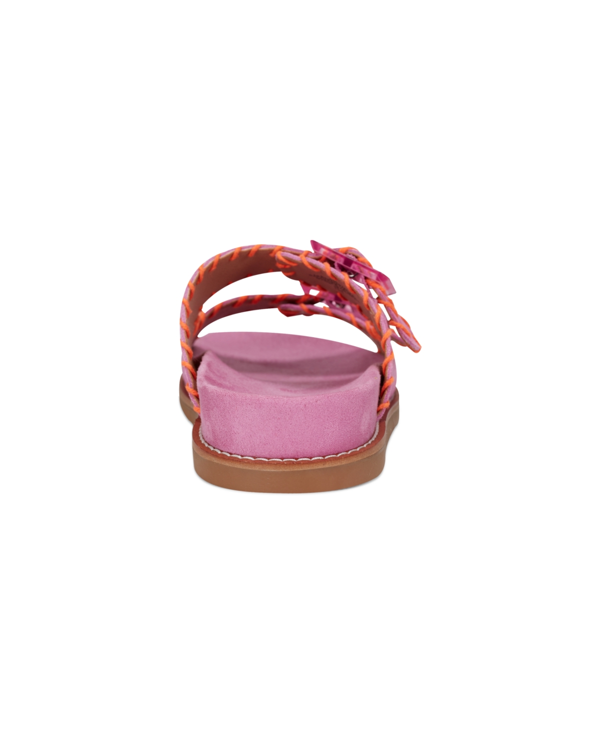EARTH WOMEN'S FAUSTO STITCHED DOUBLE BAND SLIP-ON SANDALS 