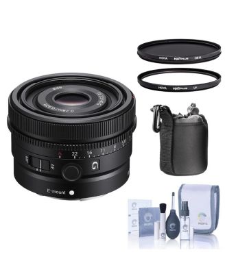 FE 40mm f/2.5 G Lens for Sony E, Bundle with Hoya 49mm UV+CPL Filter Kit, Cleaning Kit