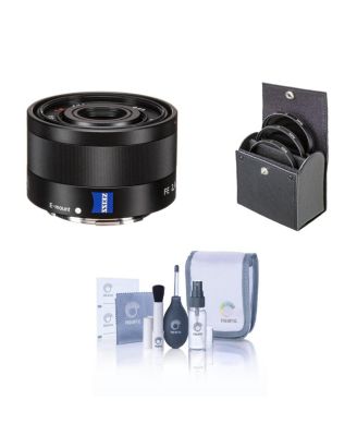 Sonnar T FE 35mm f/2.8 ZA Lens for Sony E, Bundle with 49mm Filter Kit, Cleaning Kit