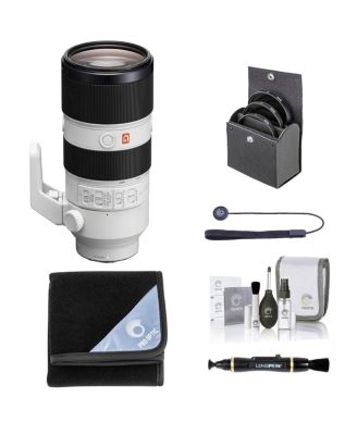 FE 70-200mm f/2.8 GM OSS Lens for Sony E, Bundle with 77mm Filter Kit, Lens Wrap, Lens Cleaner, Cleaning Kit, Lens Cap Tether