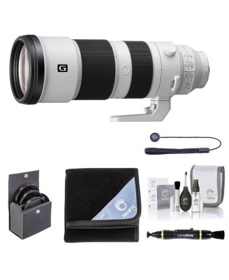 FE 200-600mm f/5.6-6.3 G OSS Lens for Sony E, Bundle with ProOptic 95mm Filter Kit, Lens Wrap, Lens Cleaner, Cleaning Kit, Universal Lens Cap