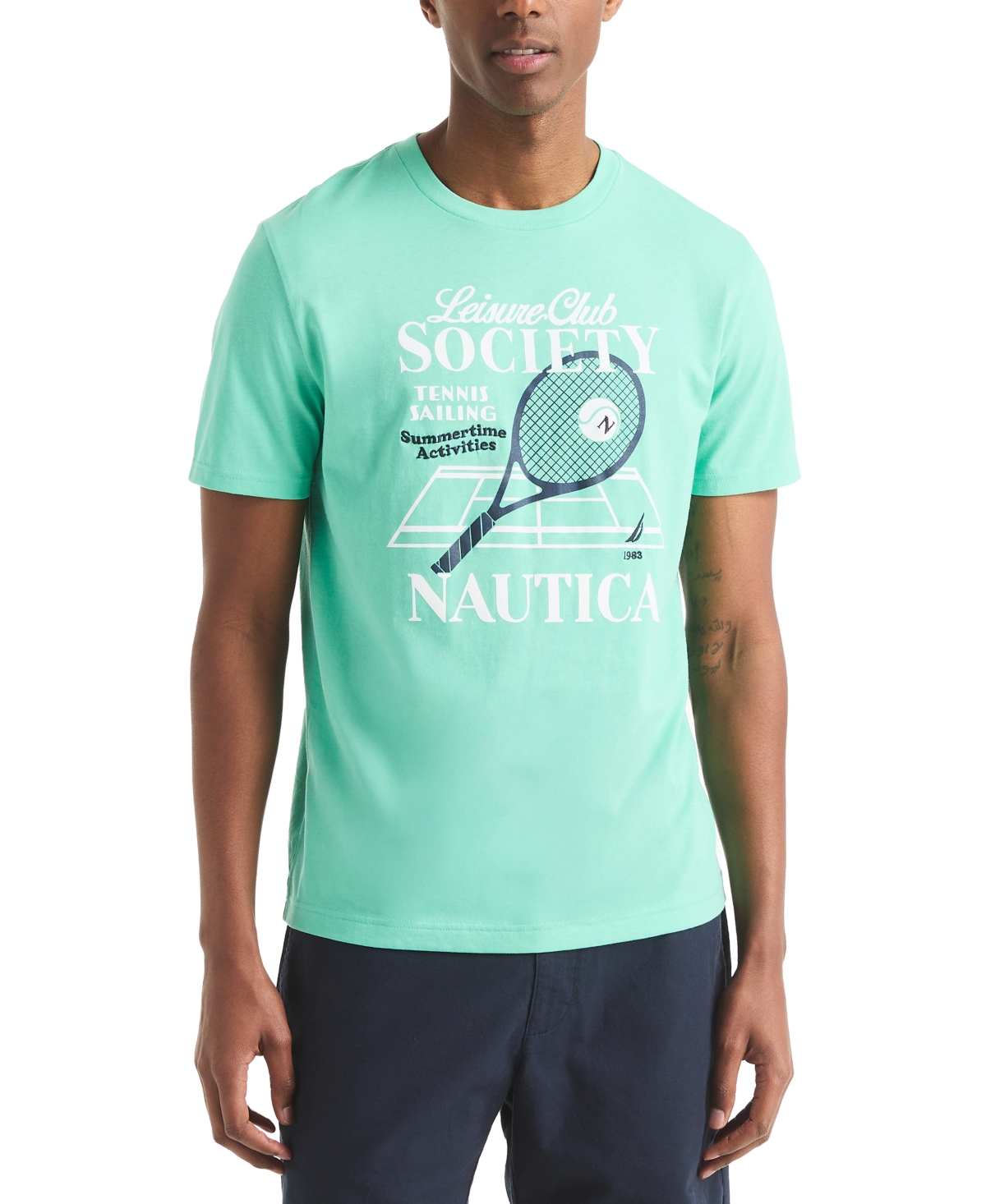 Nautica Men's Tennis Classic-fit Graphic T-shirt