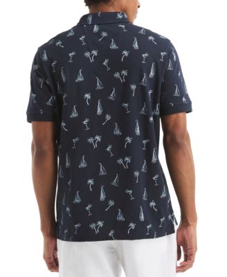 Men's Classic-Fit Sailboat Graphic Polo Shirt