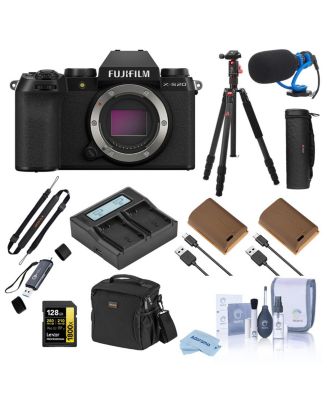 macychan FUJIFILM X20 Fujifilm X-S20 Mirrorless Camera, Black, Bundle with 128GB Memory