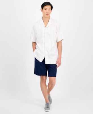 Mens Stripe Shirt Bermuda Shorts Exclusively At Macys