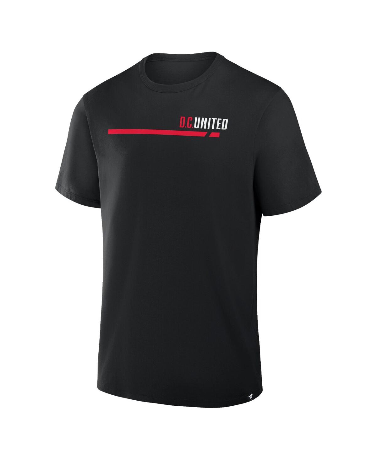 Fanatics Men's Black D.c. United Corner Kick Legacy Cotton T-shirt In Black