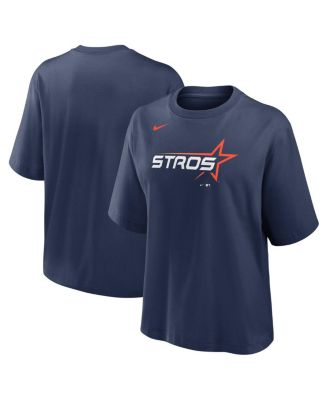 Nike - Women's Navy Houston Astros 2025 City Connect Logo Boxy T-Shirt