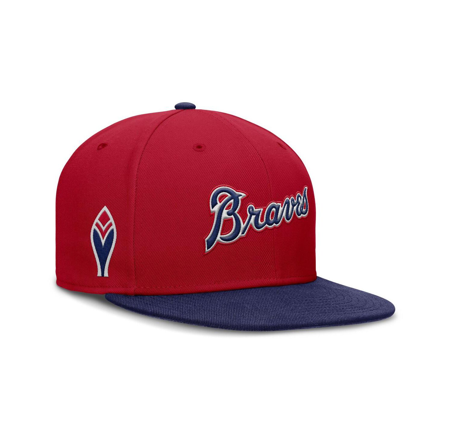 Men's Red Atlanta Braves True Performance Fitted Hat
