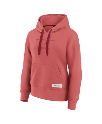 Women's Red Washington Capitals Elements Future Ground Subtle Tonal Pullover Hoodie