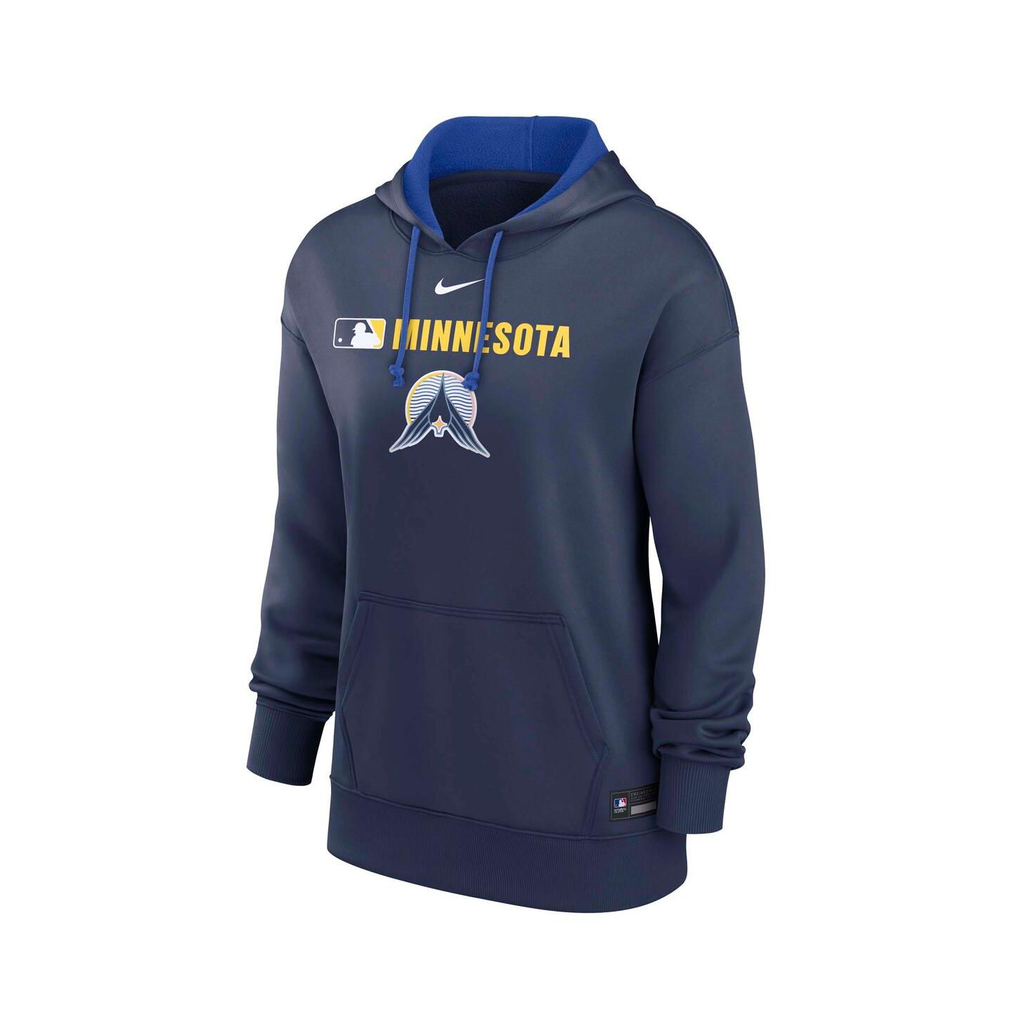 Женское худи Nike Navy Minnesota Twins Authentic Collection City Connect Performance Pullover — фото 3