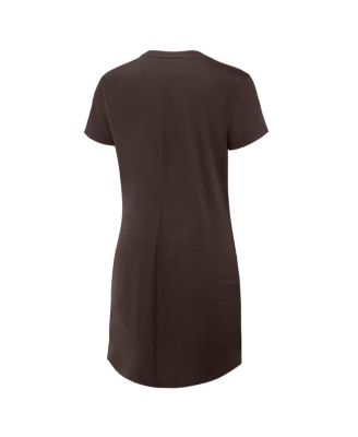 Women's Brown San Diego Padres Relaxed fit Drape T-Shirt Dress
