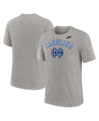 Nike - Men's Heather Gray North Carolina Tar Heels Legacy Arch Tri-Blend T-Shirt