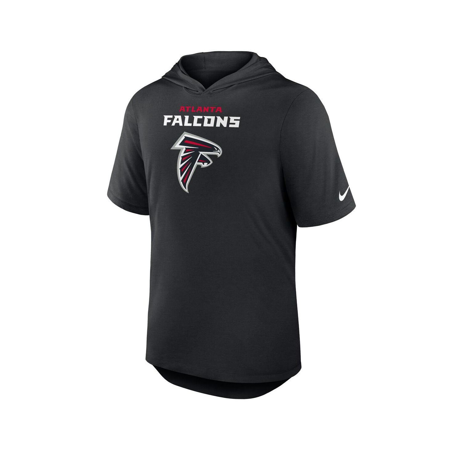 Men's Black Atlanta Falcons Lockup Tri-Blend Hoodie T-Shirt