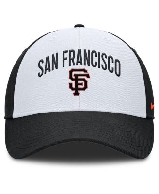Men's White/Black San Francisco Giants Club Performance Adjustable Hat