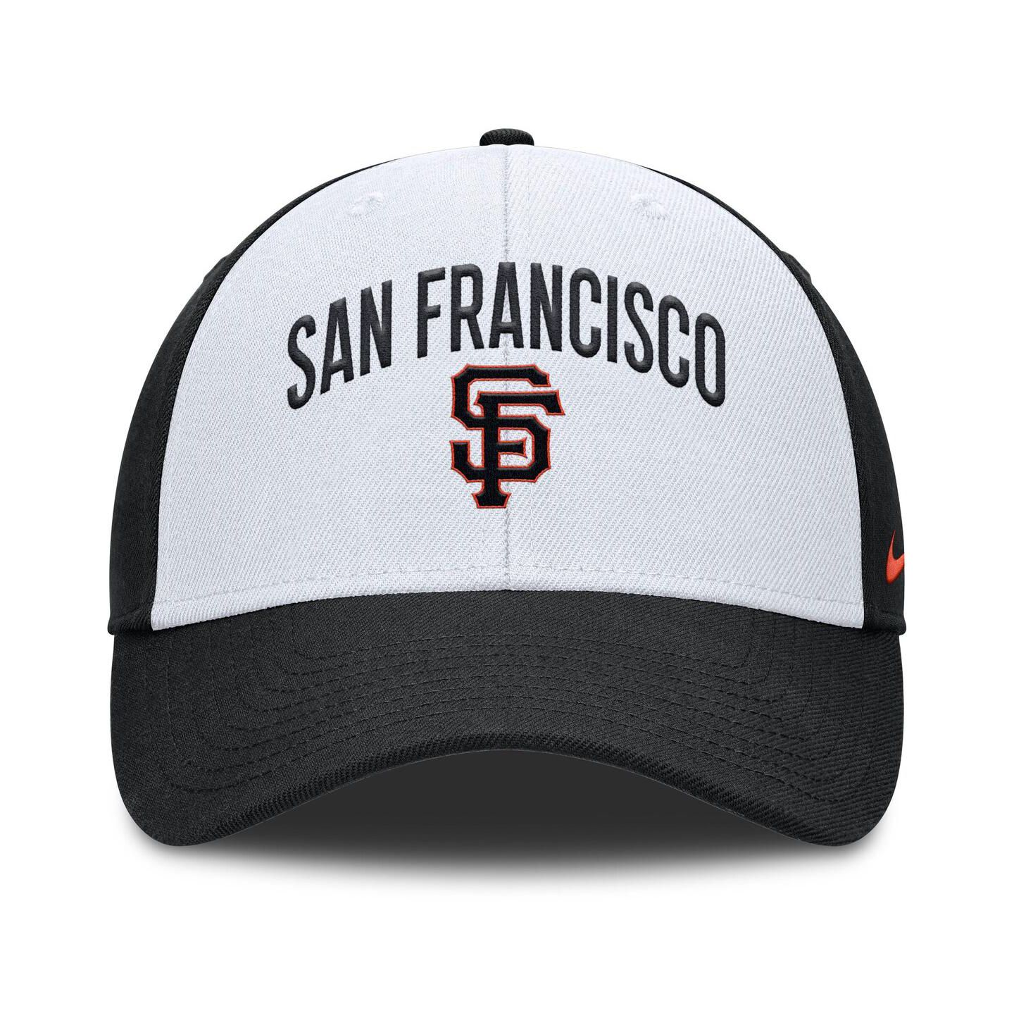 Мужская кепка Nike White/Black San Francisco Giants Club Performance Adjustable Hat — фото 2
