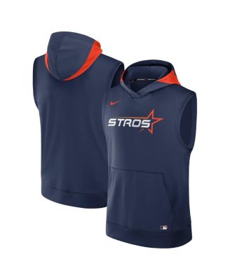 Nike - Men's Navy Houston Astros 2025 City Connect Performance Sleeveless Pullover Hoodie