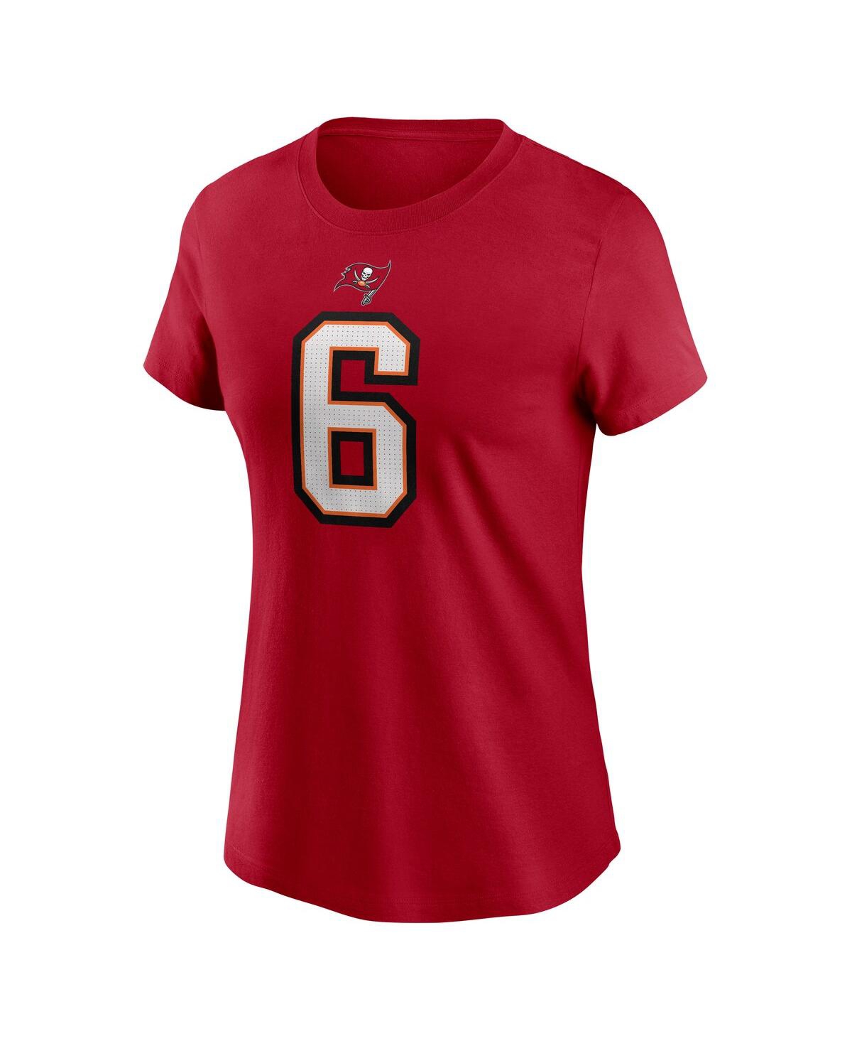 Nike Women's Baker Mayfield Red Tampa Bay Buccaneers Player Name Number T-shirt In Red