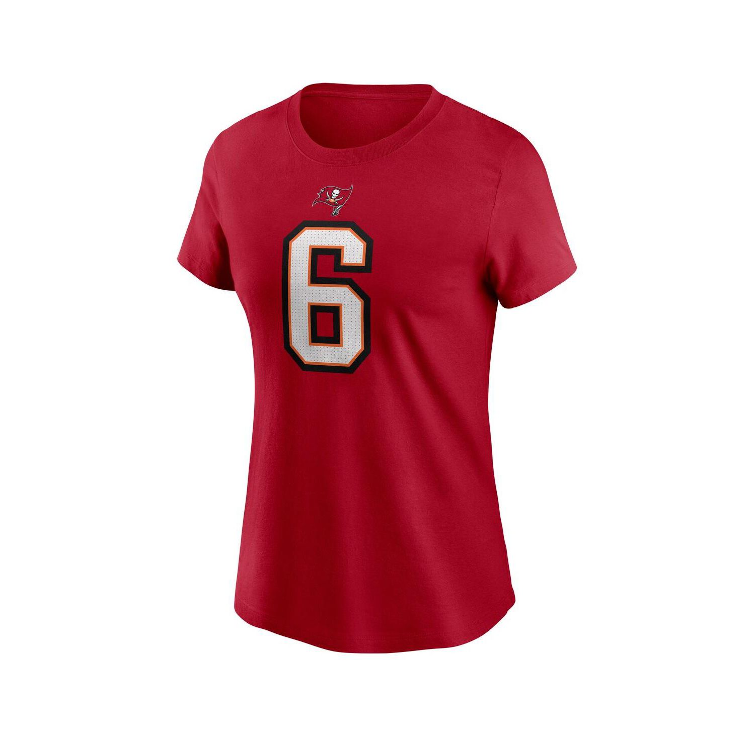 Women's Baker Mayfield Red Tampa Bay Buccaneers Player Name & Number T-Shirt