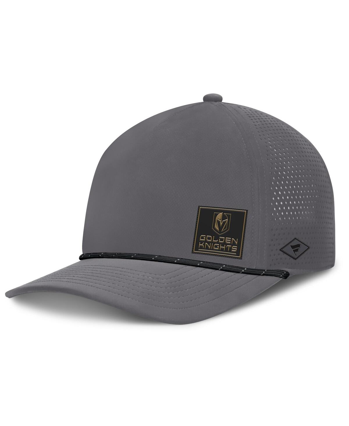 Fanatics Men's Gray Vegas Golden Knights Captain Rope Adjustable Hat In Gray