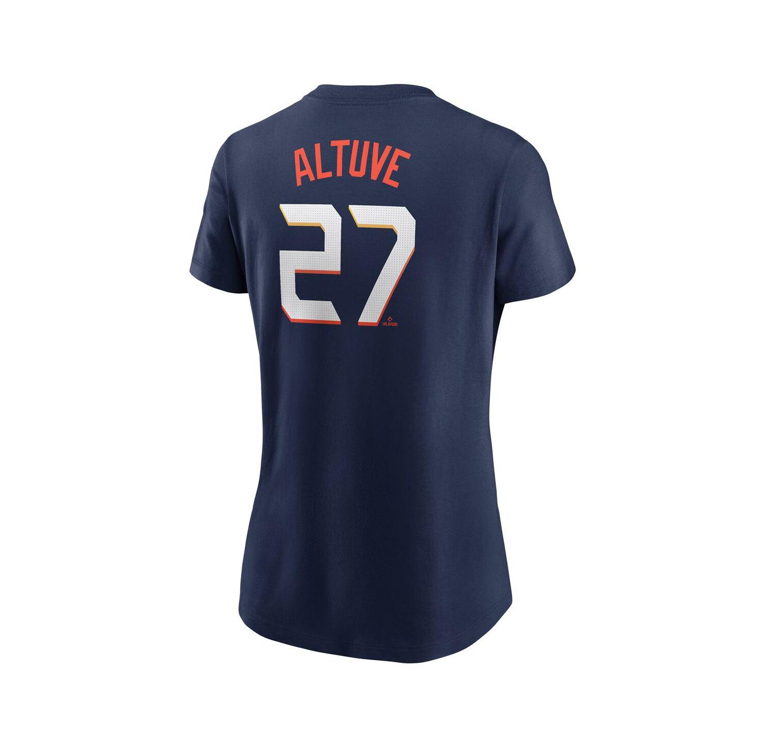 Women's Jose Altuve Navy Houston Astros 2025 City Connect Fuse Name & Number T-Shirt
