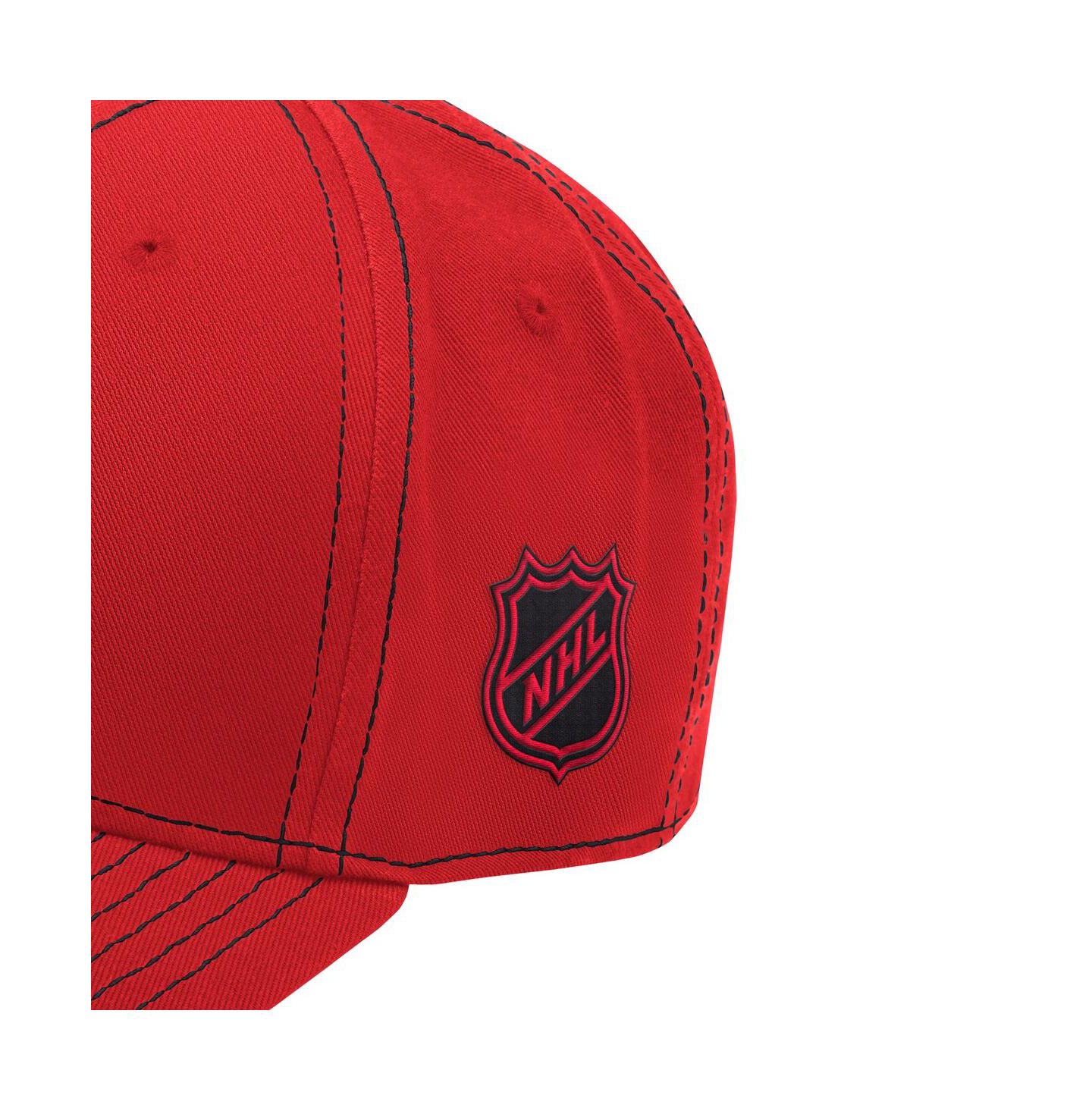 Мужские головные уборы Starter Red New Jersey Devils Sphere II Curved Starfit Adjustable Hat — фото 3