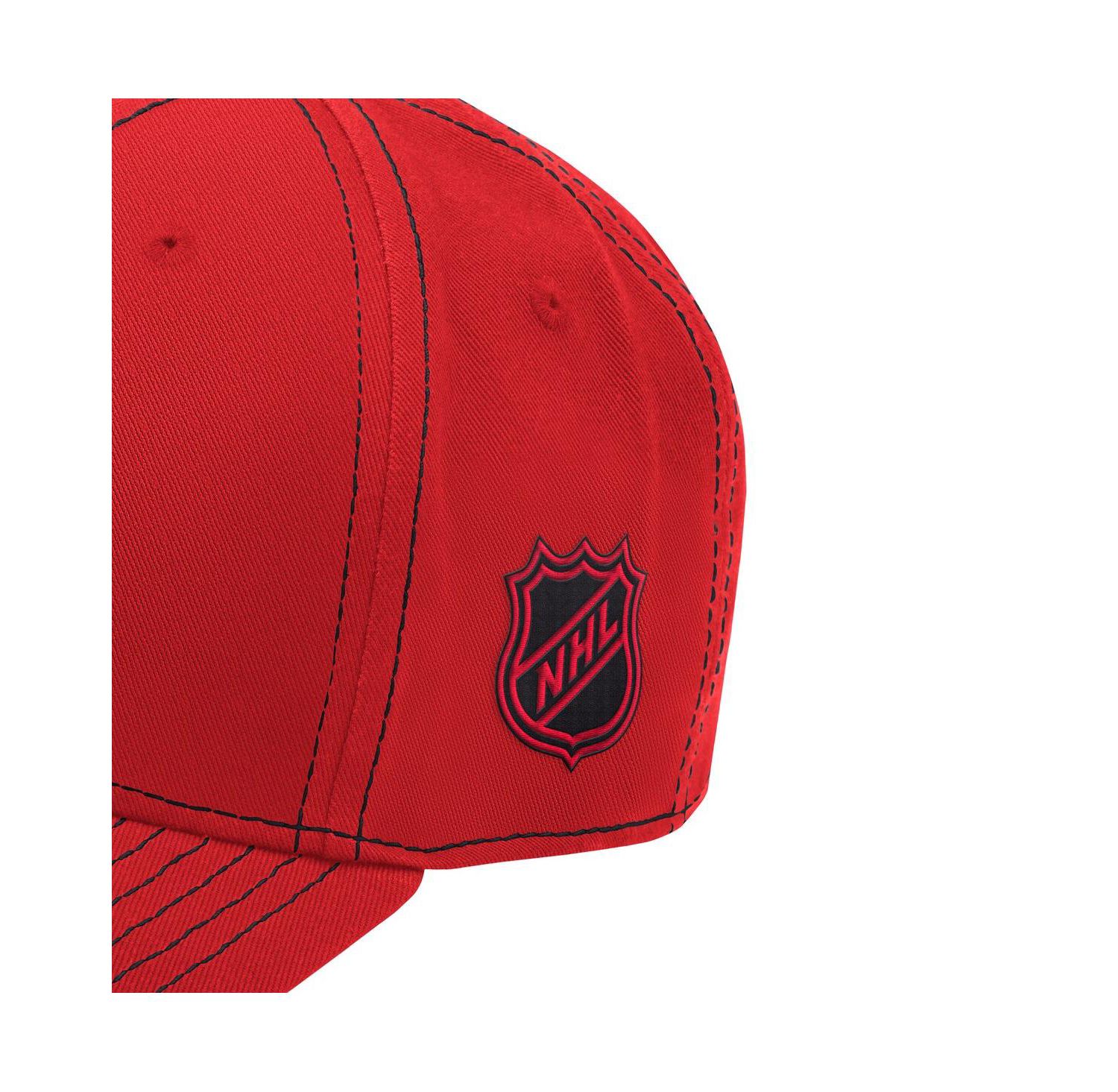 Men's Red New Jersey Devils Sphere II Curved Starfit Adjustable Hat