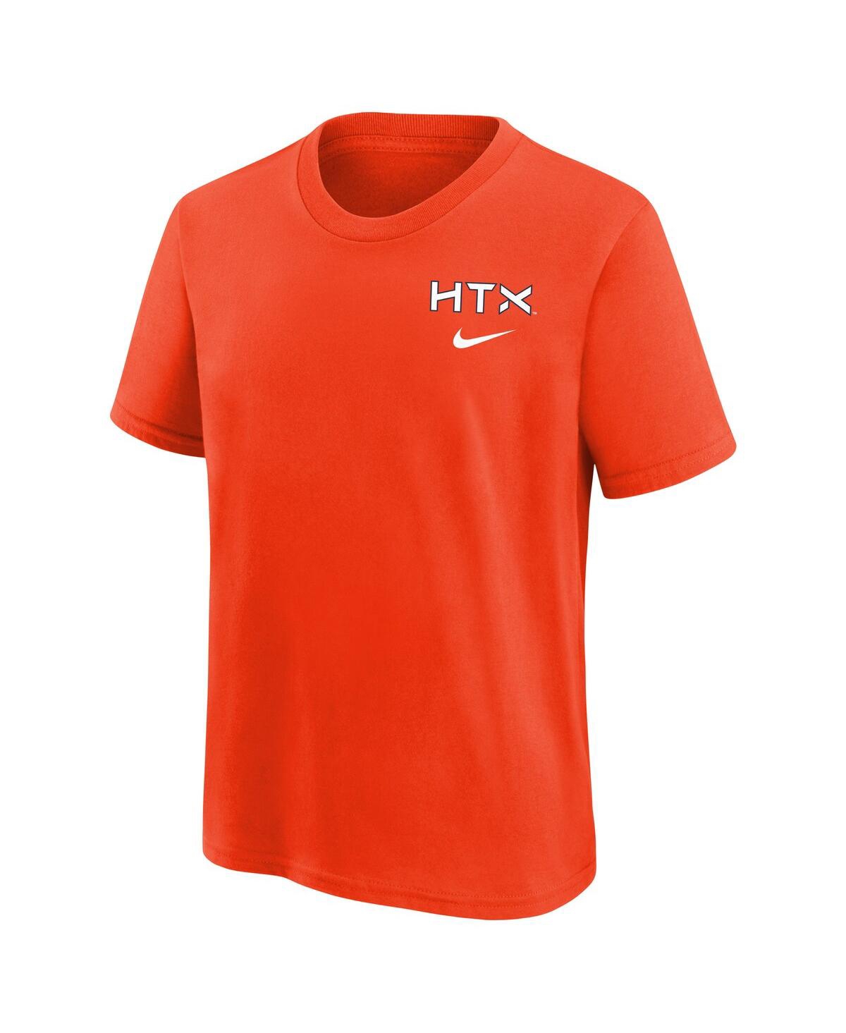 Nike Big Boys And Girls Orange Houston Astros 2025 City Connect T-shirt In Orange