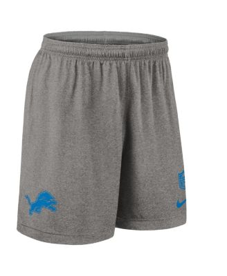 Men's Gray Detroit Lions Sideline Reversible Performance Shorts