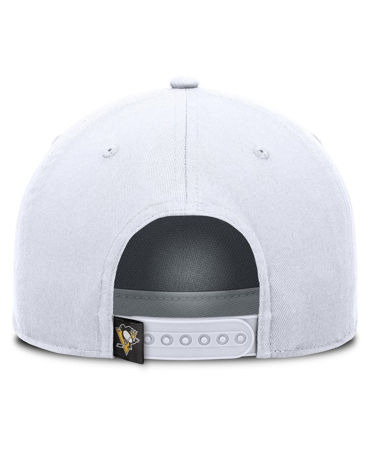 Fanatics Men's White Pittsburgh Penguins Rope A-frame Adjustable Hat In White