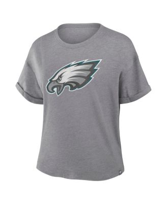 Women's Heather Gray Philadelphia Eagles Tribute Tri-Blend T-Shirt