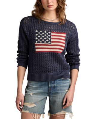 Lucky Brand - Women's Cotton Americana Long-Sleeve Sweater