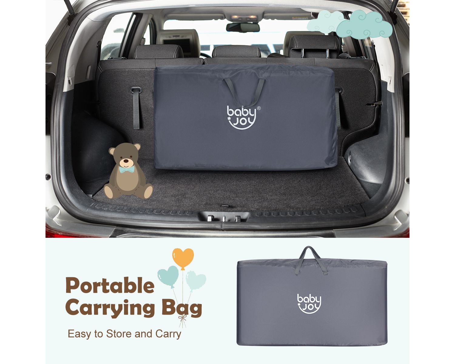 Baby Portable Bed Side Sleeper Travel Bassinet Crib