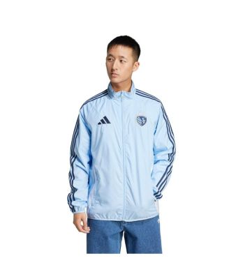 Men's Sky Blue/White Sporting Kansas City 2025 Anthem Reversible Full-Zip Jacket