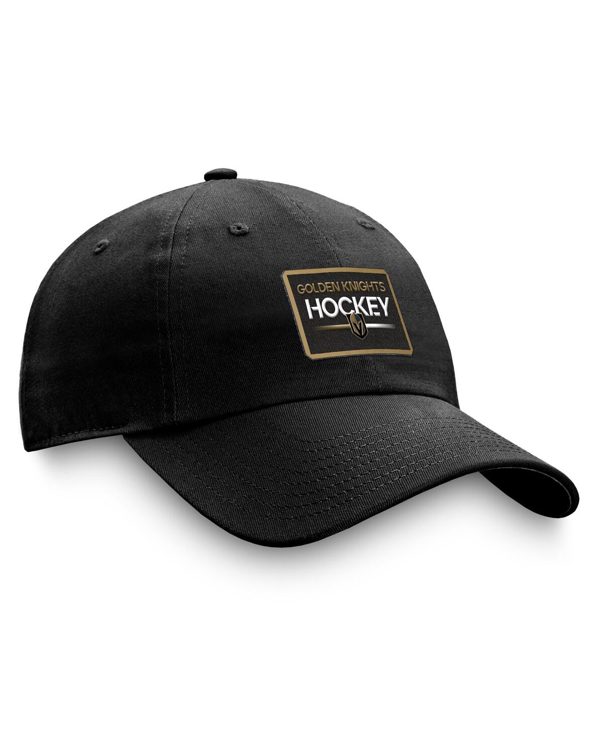 Fanatics Men's Black Vegas Golden Knights Authentic Pro Prime Adjustable Hat In Black