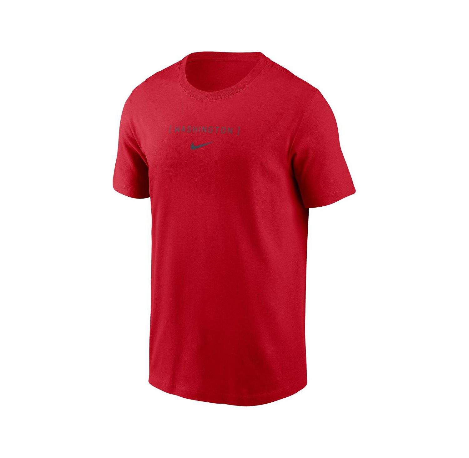 Men's Red Washington Nationals Large Logo Back Stack T-Shirt