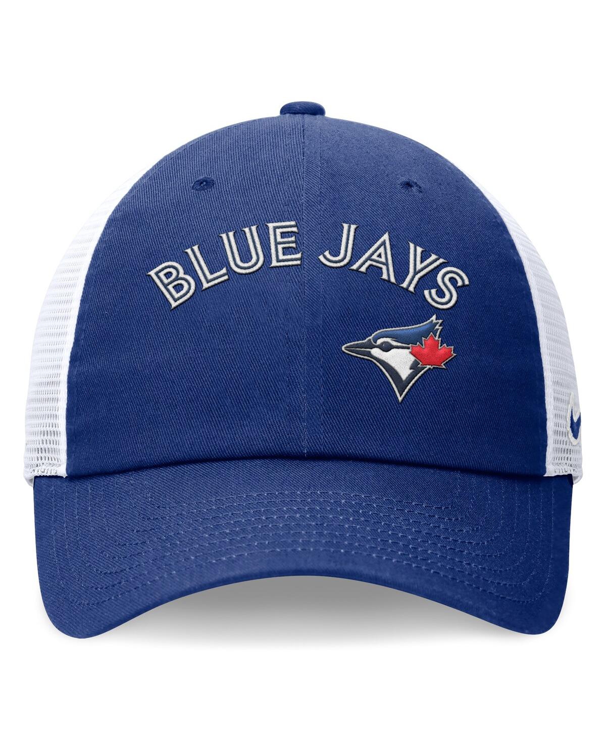 Nike Men's Royal Toronto Blue Jays Wordmark Adjustable Trucker Hat In Royal