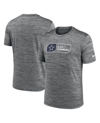 Nike - Men's Charcoal Dallas Cowboys Velocity Jock Tag Performance T-Shirt