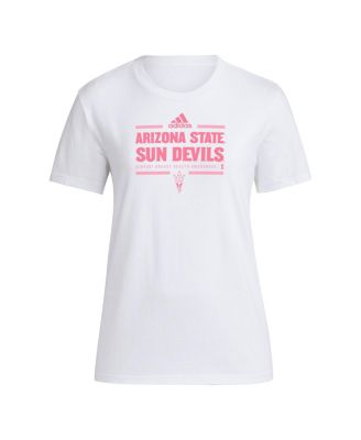 Women's White Arizona State Sun Devils 2024 Breast Cancer Awareness Pregame T-Shirt