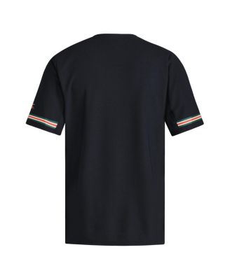 Men's Black Miami Hurricanes V-Neck Baseball Jersey