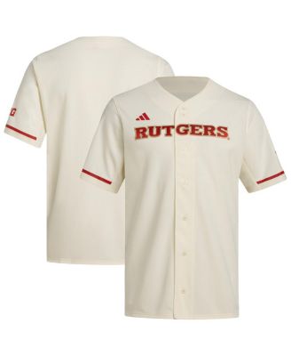 adidas - Men's&nbsp;Cream Rutgers Scarlet Knights Replica Baseball Jersey