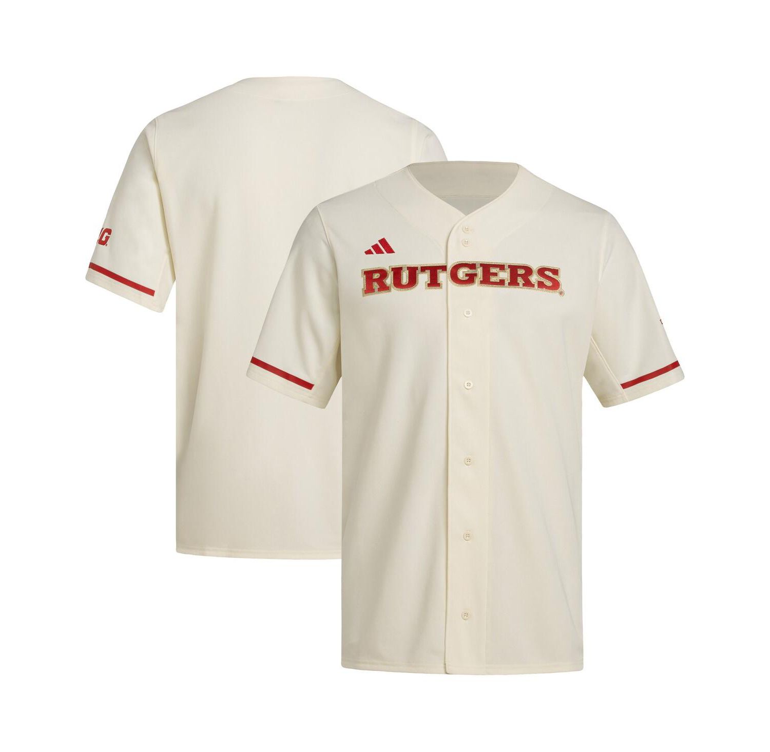 Men's Cream Rutgers Scarlet Knights Replica Baseball Jersey