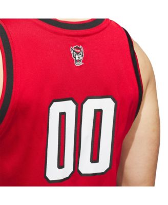 Men's 00 Red NC State Wolfpack Replica Swingman Jersey