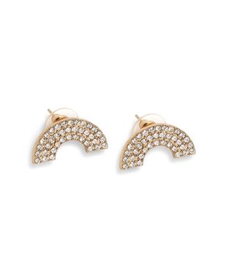 Women's Gold Plated Party Designer Stone Stud Earrings