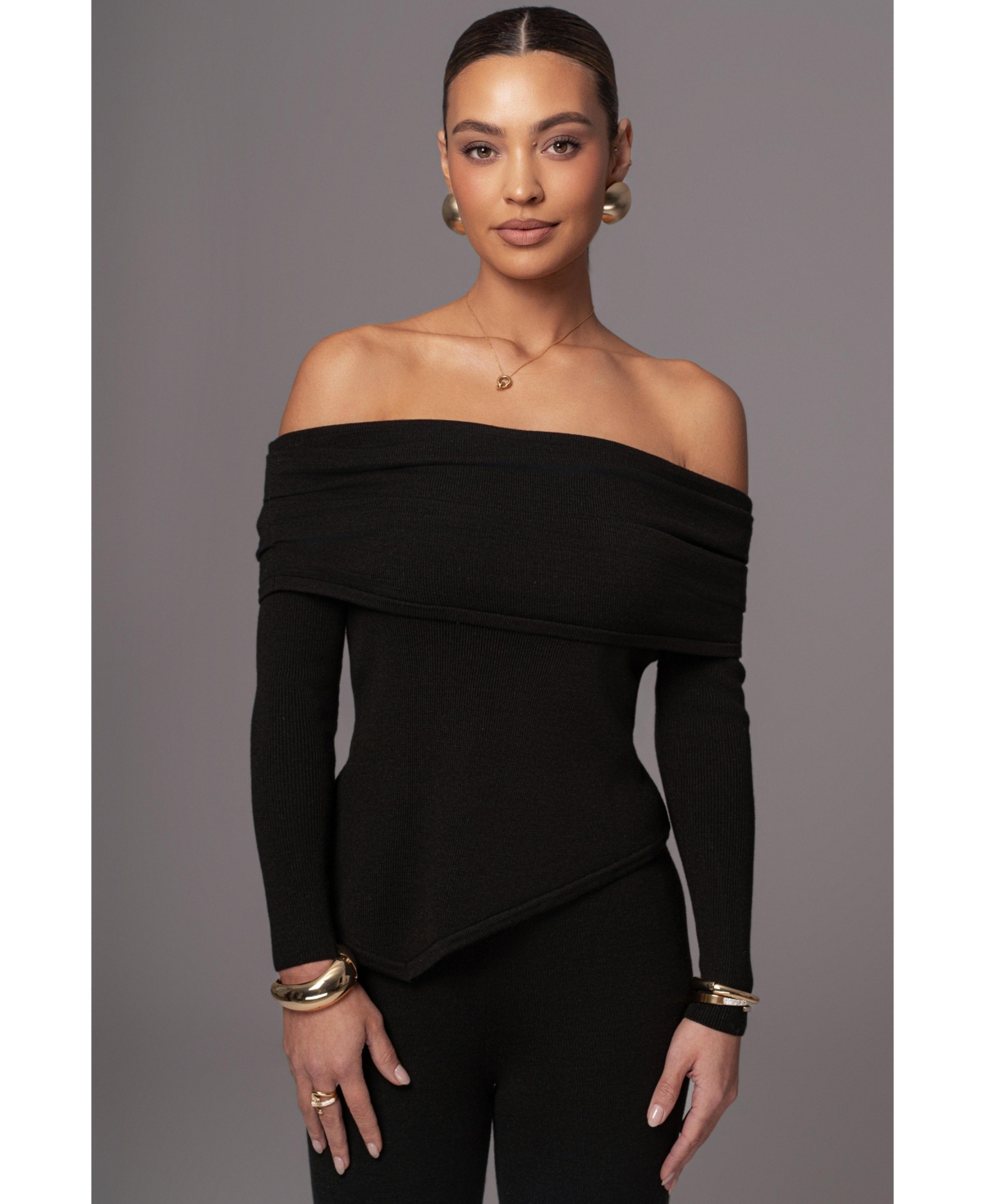 Women's Sophie Off The Shoulder Top - Black
