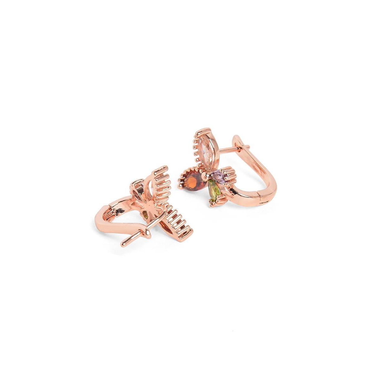 Sohi Trendy Lever Back Earrings In Gold