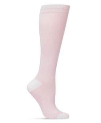 Women's Unisex Solid Nylon 15-20mmHg Graduated Compression Socks UOY07412