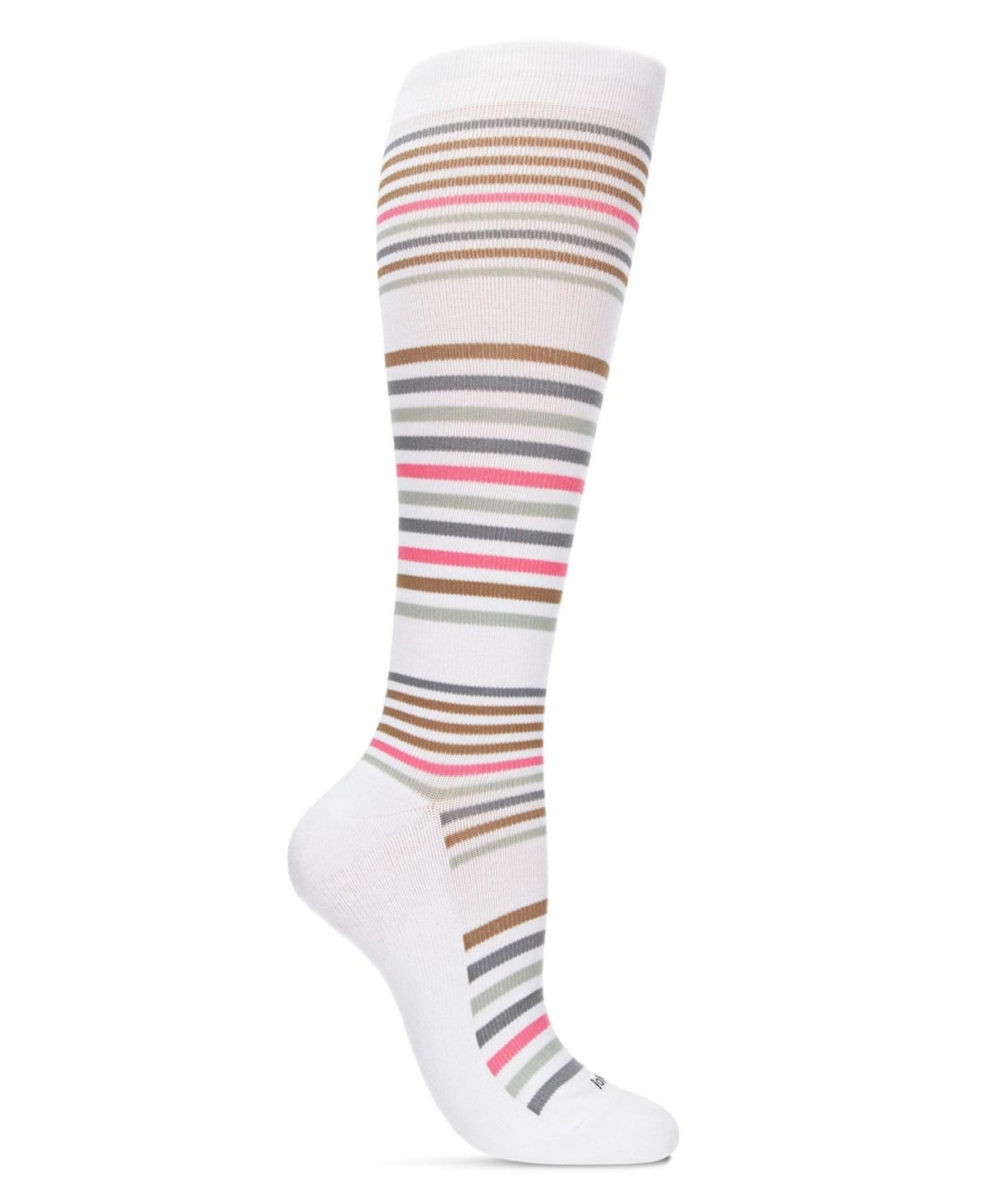 Memoi Women's Classic Stripes 8-15mmhg Graduated Compression Socks Mfy06346 In Multi