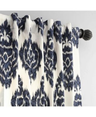 Damask Printed Cotton Room Darkening Curtain