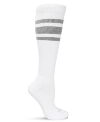 Men's Striped Athletic Cushion Sole Compression Knee Sock WFC1520-1101	